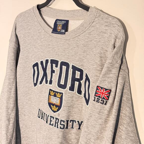 Oxford University Sweatshirt XXL - Gray Crewneck Pullover - Picture 2 of 7